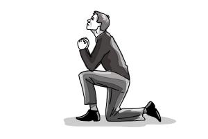 How to Draw a Person On Their Knees, Kneeling | DrawingNow
