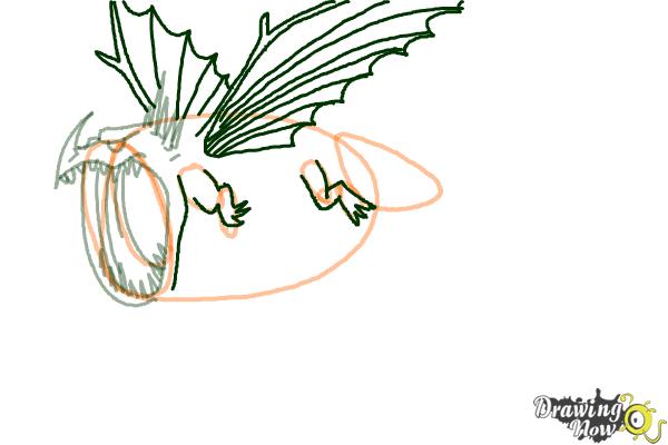 How to Draw a Thunderdrum Dragon from How to Train Your Dragon | DrawingNow