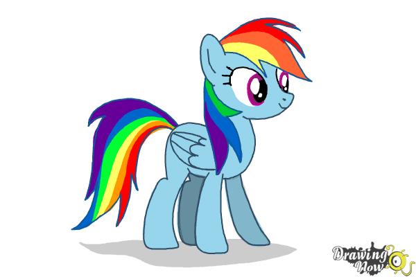 how to draw rainbow dash from my little pony friendship is