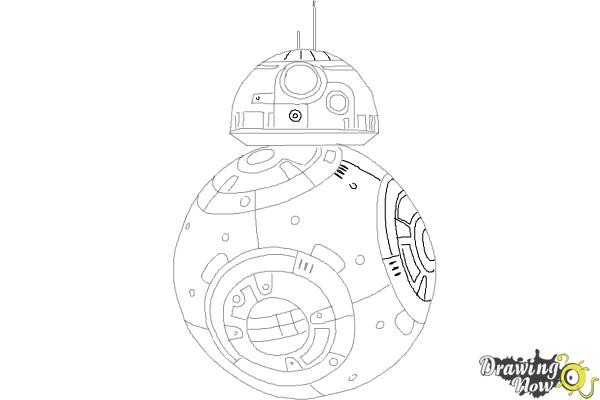 How to Draw Bb-8 from Star Wars Vii | DrawingNow