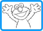 Elmo coloring page