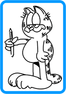 Garfield coloring page