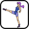 How to draw a girl kicking
