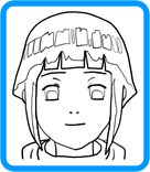 Hinata coloring page