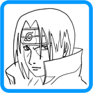 Itachi coloring page