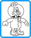 Sandy Cheeks coloring page