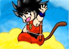 Goku on the Nimbus