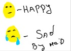 happy and sad