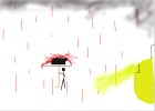 rainig blood