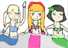 Powerpuff girls as mermaids