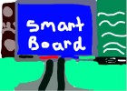 smart board with chalkboard