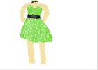 green sparkley dress
