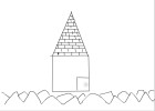 How to Draw A House With Bricks And Cripled Grass