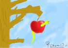 worm in an apple