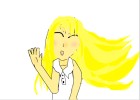 girl waving