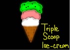 Triple Scoop Ice-Cream
