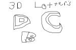 3d letters