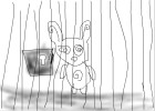 bunny trapped in jail