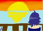 Sunset girl