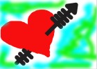 arrow in a heart