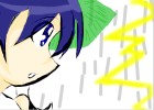 Fuyuki trapped in the rain
