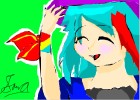Aoi Megumi with Witch hat