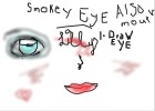 smokey eye and red lip