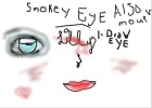 smokey eye and red lip