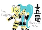 Hatsune Miku and Rin Kagamine