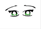 Green Manga Eyes