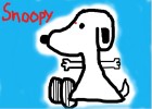 How to draw Snoopy