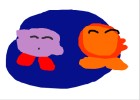 Sleeping Kirby & Sleeping Waddle Dee