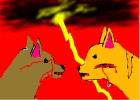 Two cats fighting (request from wolfseeker)