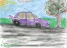 My purple car