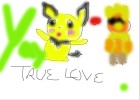 Horrible Drawing of Pichu and Torchic