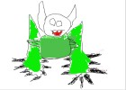 how to draw a demon