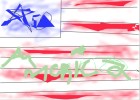 us flag with america written on it
