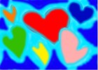 rainboll hearts