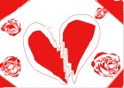 A lovly red heart