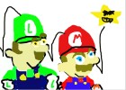 mario,luigi,and star.