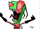 my first drawing of zim