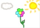 My Ugly Flower and Sun Scene