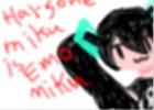 hatsone miku is emo miku