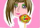 girl and the lollypop