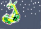 Rayquaza in the Starry Sky
