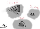 Three ways of drawing cat ears(anime) :)