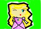 how to draw paper peach from Super Paper Mario (so