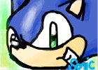 Drawing Sonic the hedgehog