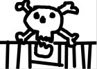 how to draw a skull with graph paper