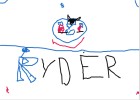 how to draw ryder as a football player